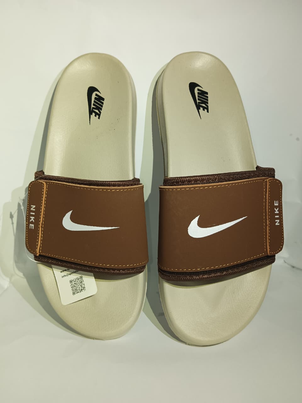 Brown Nike Slides | Medicated Sole