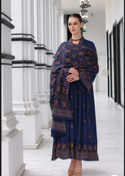Bareeze - 3PC Embroidered suit in Dhanak