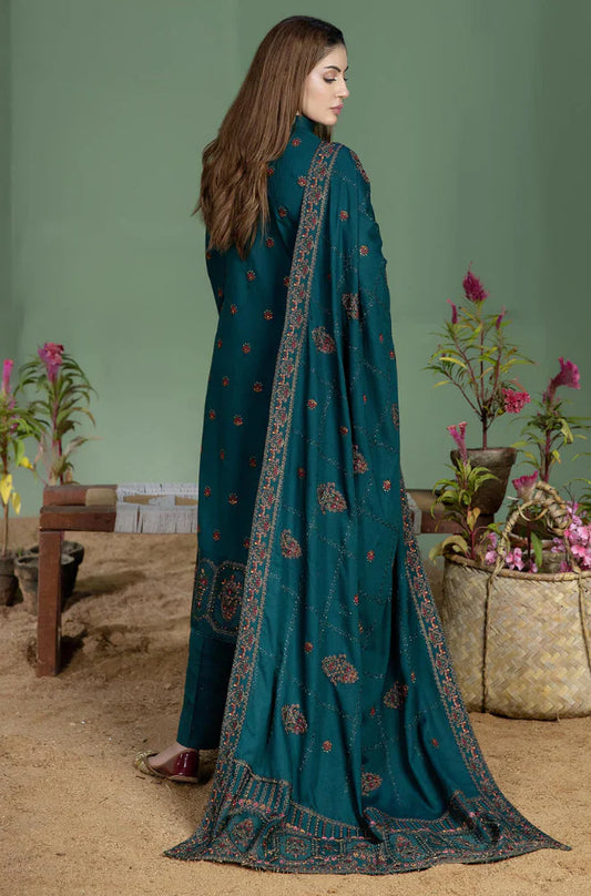 Mohagni - 3PC Embroidered Suit in dhanak