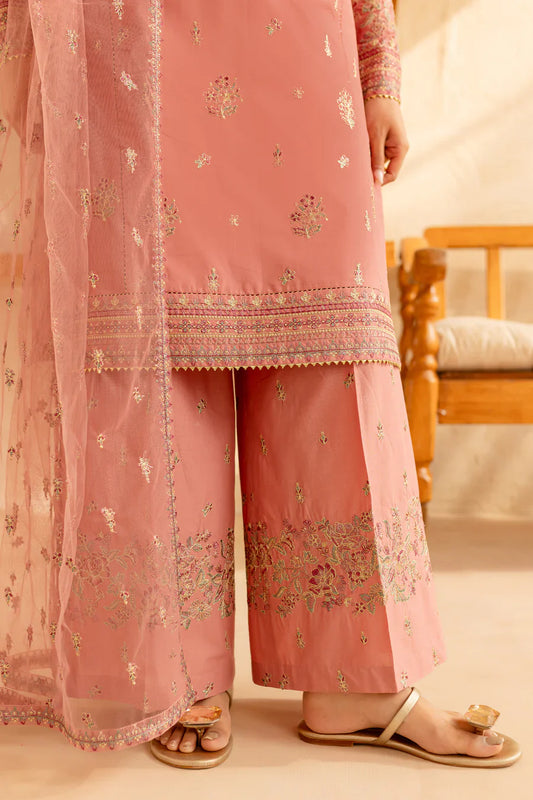 AIZA ZAHRA - 3PC EMBROIDERED SUIT IN DHANAK