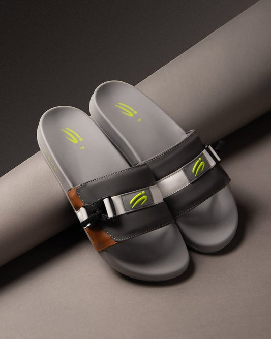 Gray Lock Slides | Premium Design