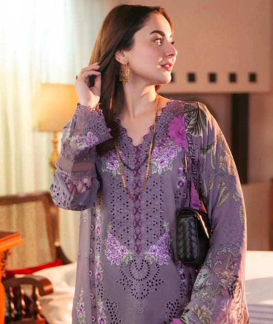 JADE - 3PC Embroidered IN DHANAK WITH PASHMINA WOOL SHAWL
