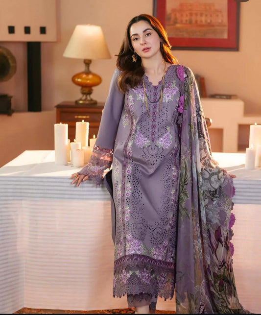 JADE - 3PC Embroidered IN DHANAK WITH PASHMINA WOOL SHAWL