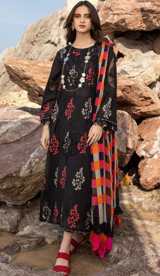 BAROQUE - 3PC PRINTED SUIT