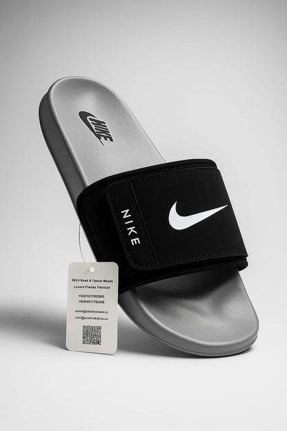 Black Nike Slides | Medicated Sole